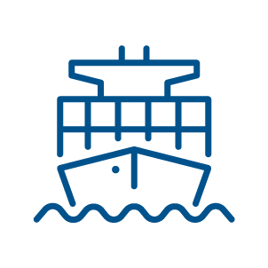 Enkel illustration av fraktfartyg