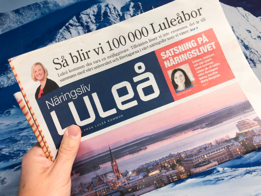 Framsida tidningen Näringsliv Luleå